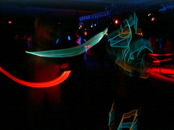 The Neon Fursuit at the Rave Party